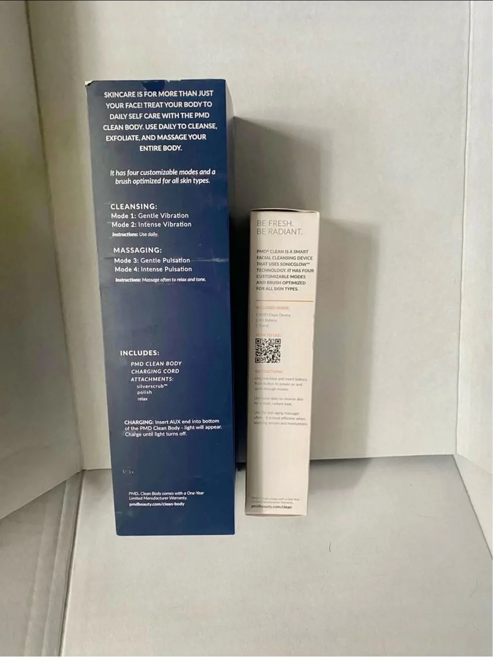 PMD Clean Body + PMD Clean Facial Cleansing Devices NEW Sealed